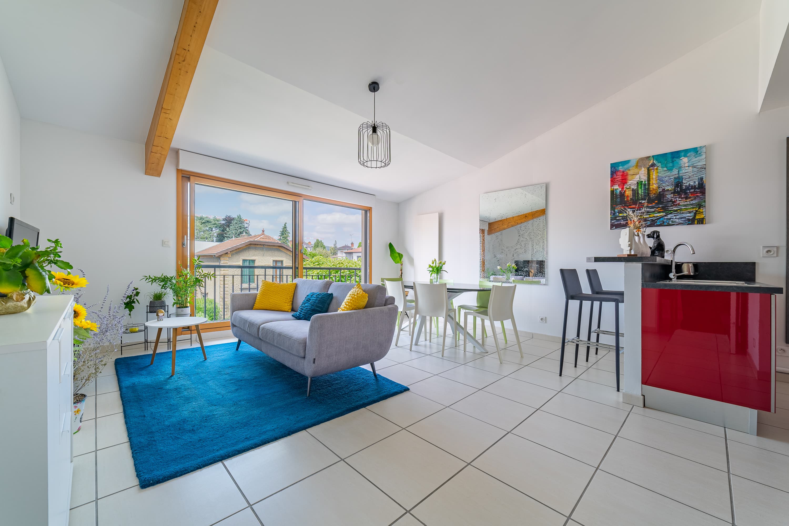 Intérieur moderne et lumineux - Espace de vie contemporain